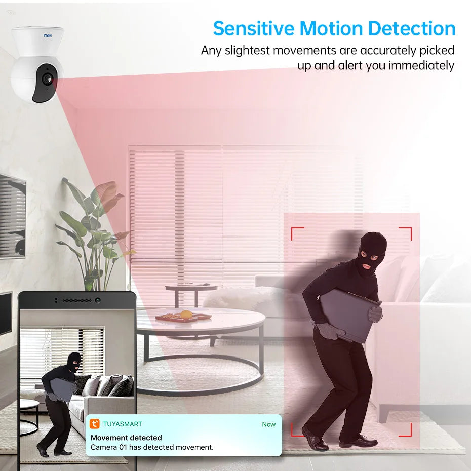 KERUI Onvif  4K 5MP 8MP WiFi IP Camera Indoor Wireless Home Security CCTV Surveillance Camera With Tuya Smart Auto Tracking