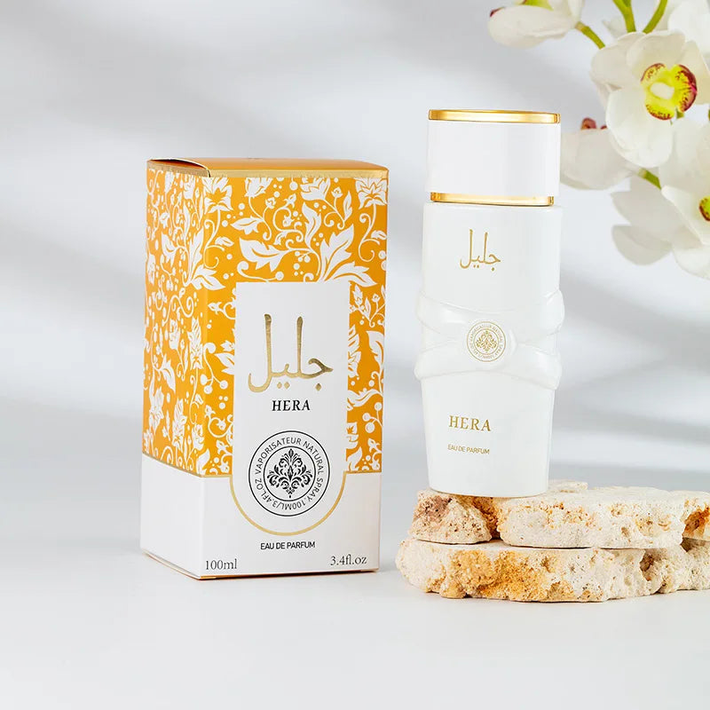 Tidesmit Arabic Unisex Eau De Parfum featuring floral, fruity, spicy oriental notes and musk scent in a spray bottle.