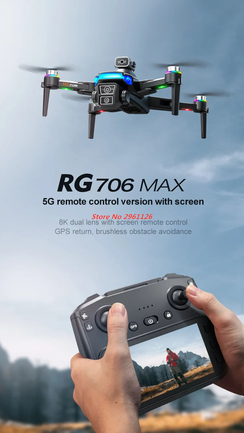 Tidesmit 8K GPS Drone with Obstacle Avoidance & 5G WiFi FPV Tidesmit