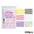 240pcs olorful Star / Pimple Patches / Acne Spot Covers / Blemishes / Pimple Marks / Unisex.