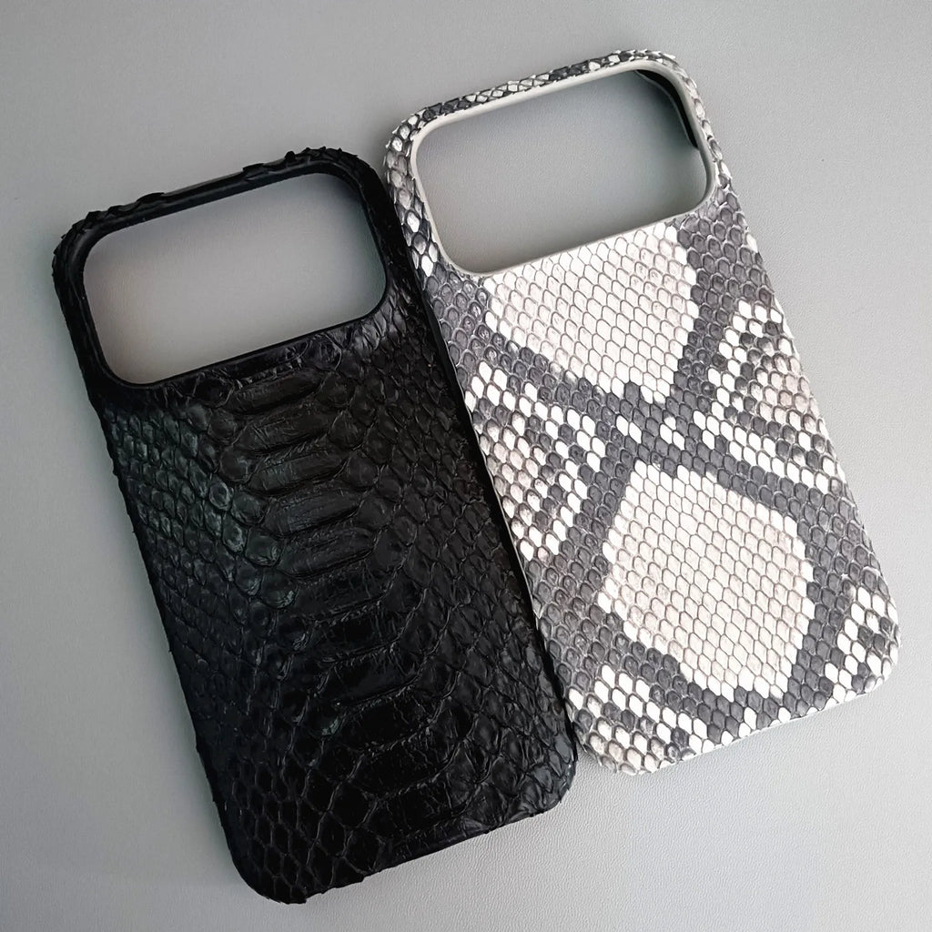 Python Leather iPhone Case: Genuine Snakeskin Slim Fit Protection Tidesmit