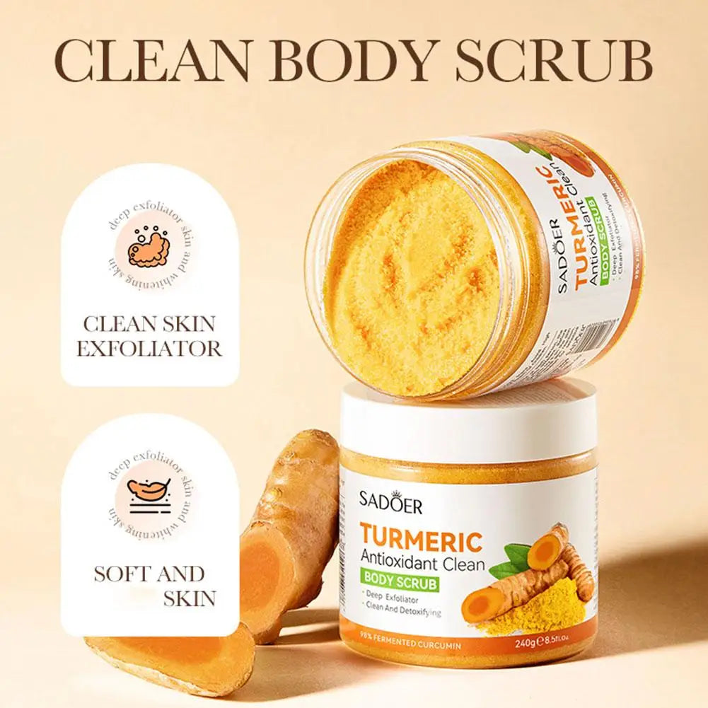 Turmeric Brightening Scrub - Natural Exfoliating Body Polish by Tidesmit Scrubs Treatments Tidesmit