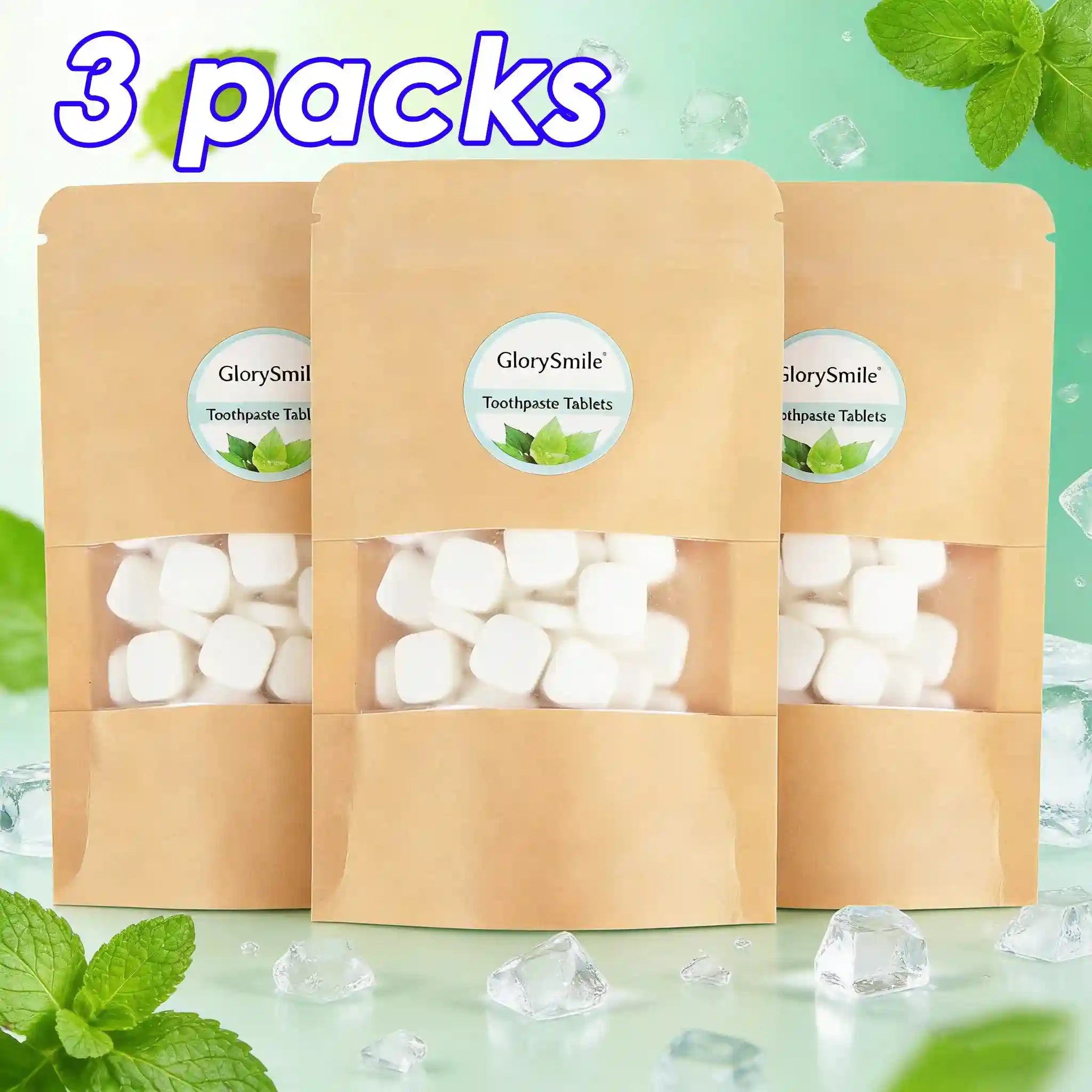 Tidesmit instant teeth whitening toothpaste tablets for plaque removal and fresh breath oral hygiene