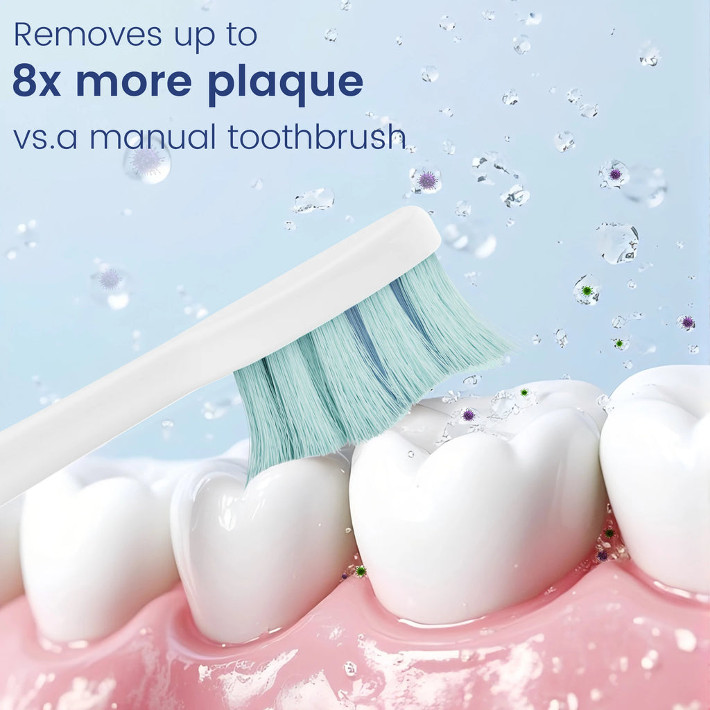 SEJOY Sonic Electric Toothbrush for Adults with 10 Brush Heads, Sonic Electric Tooth brush with 38000 VPM Deep Clean 15 Modes, Rechargeable
