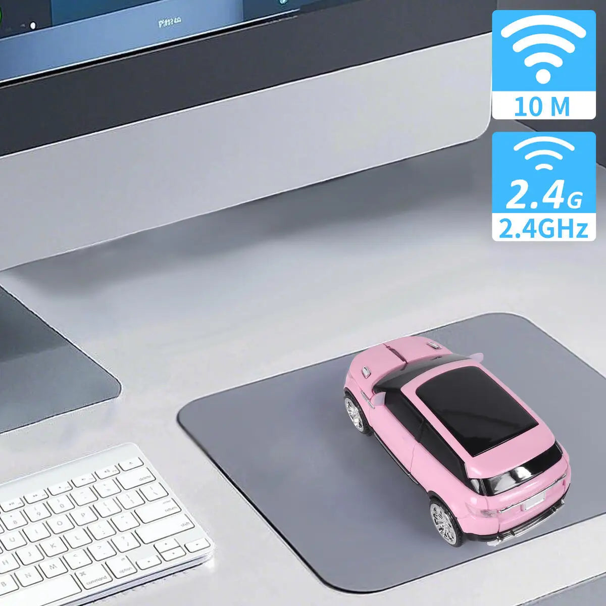 Portable Multiple Vehicle-Shaped Wireless Mouse Ergonomcis Mute Keys Optical Mause For Desktop Notebook Accessories Kids Gifts