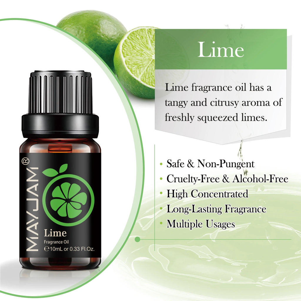 MAYJAM Fruit Fragrance Oil Strawberry Lemon Sweet Orange Papaya Litchi Kiwifruit Pear Fig Essential Oil Home Hotel Reed Diffuser