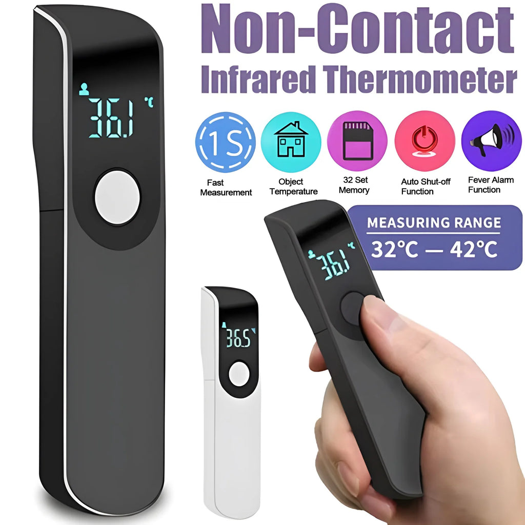 Digital Non-Contact Infrared Thermometer Medical Forehead & Ear Use Baby/Adult Body Fever Temperature Tester