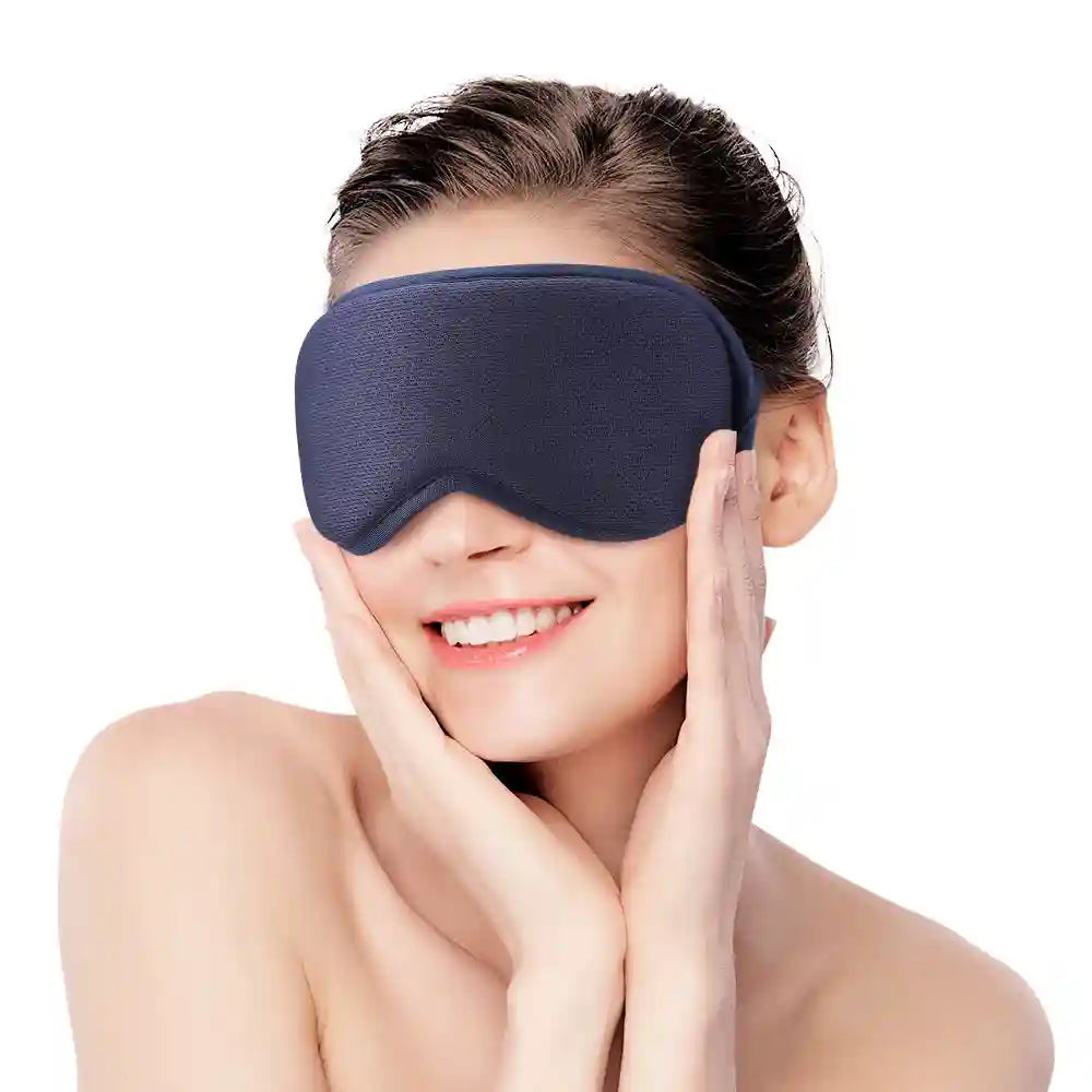 Electric Eye Massager with Heat - Portable Stress Relief Device Blue Relaxation Treatment Tidesmit