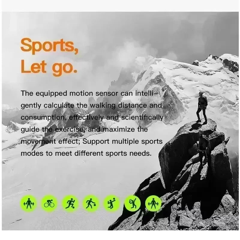 New Fashion Smart Watch Bluetooth Call Man Woman Heart Rate Health Monitoring Sports Waterproof Smartwatch 7 in 1 Straps Watch