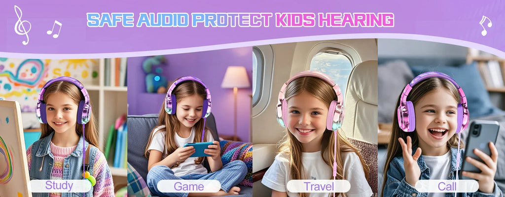 Tidesmit Kids Wired Headphones with Volume Limit and Built-in Mic Tidesmit