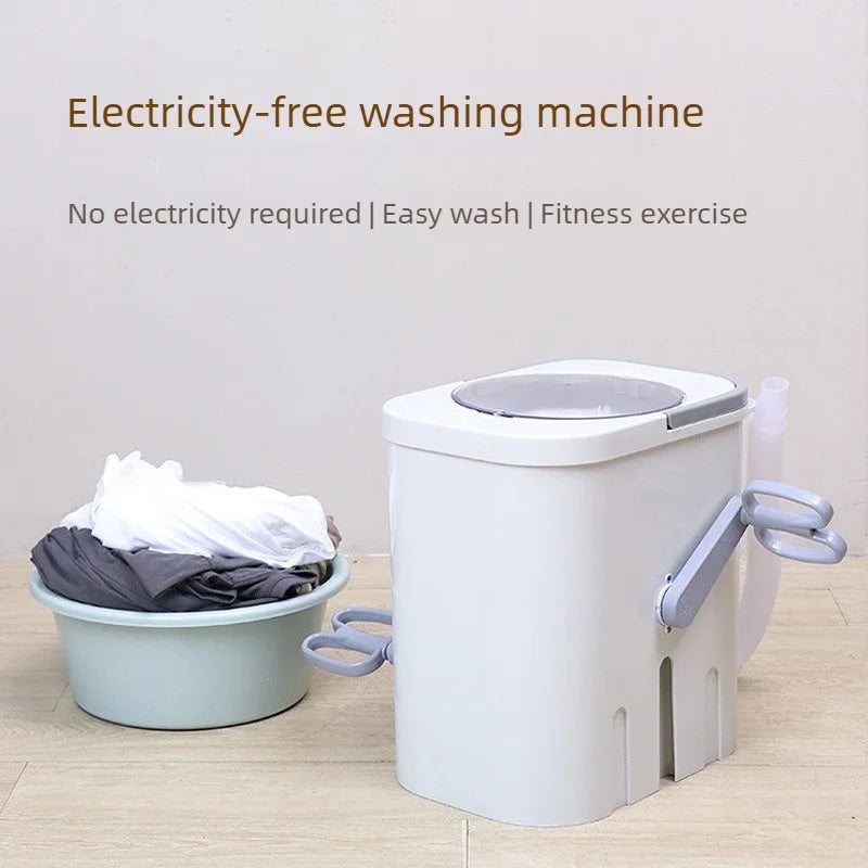 Tidesmit manual laundry and shoe washing machine, electric-free pedal-powered washer for infant and kids clothing.