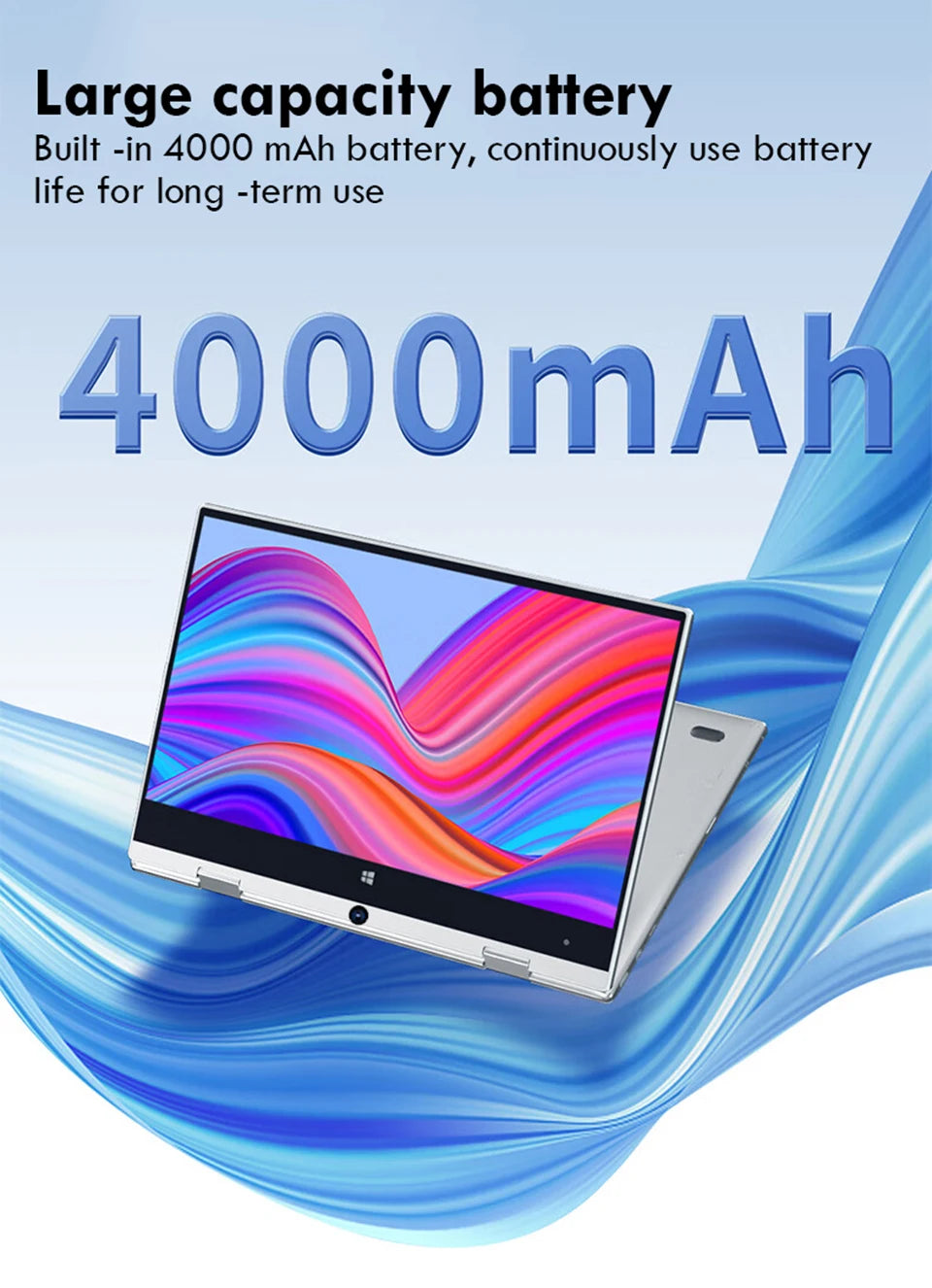 11.6 inch  2 in 1 Touch Screen Notebook Intel Core i7-8500Y Windows 11 Pro Tablet PC Computers 8GB RAM 512GB SSD Study Laptop
