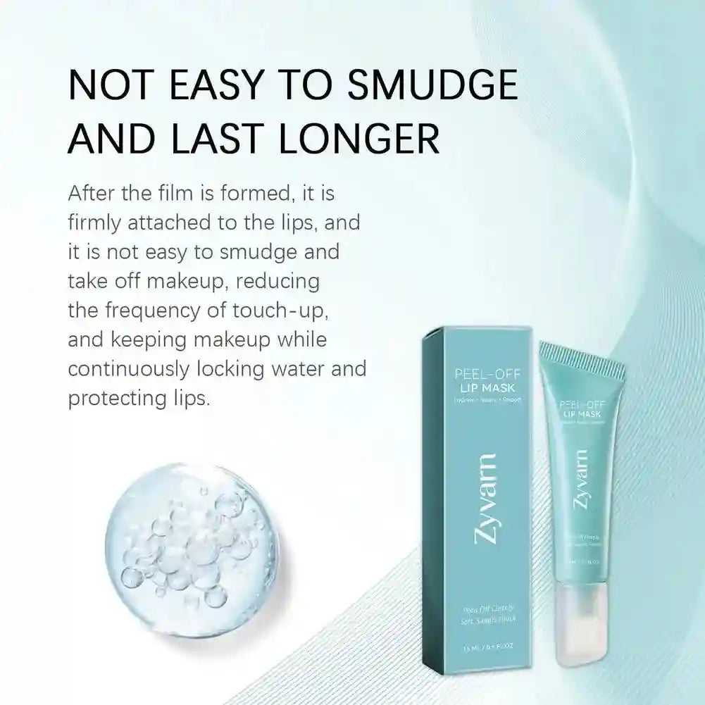 Hydrating Peel-Off Lip Mask 15ml – Soothing Moisturizing Lip Treatment Lip Care Tidesmit