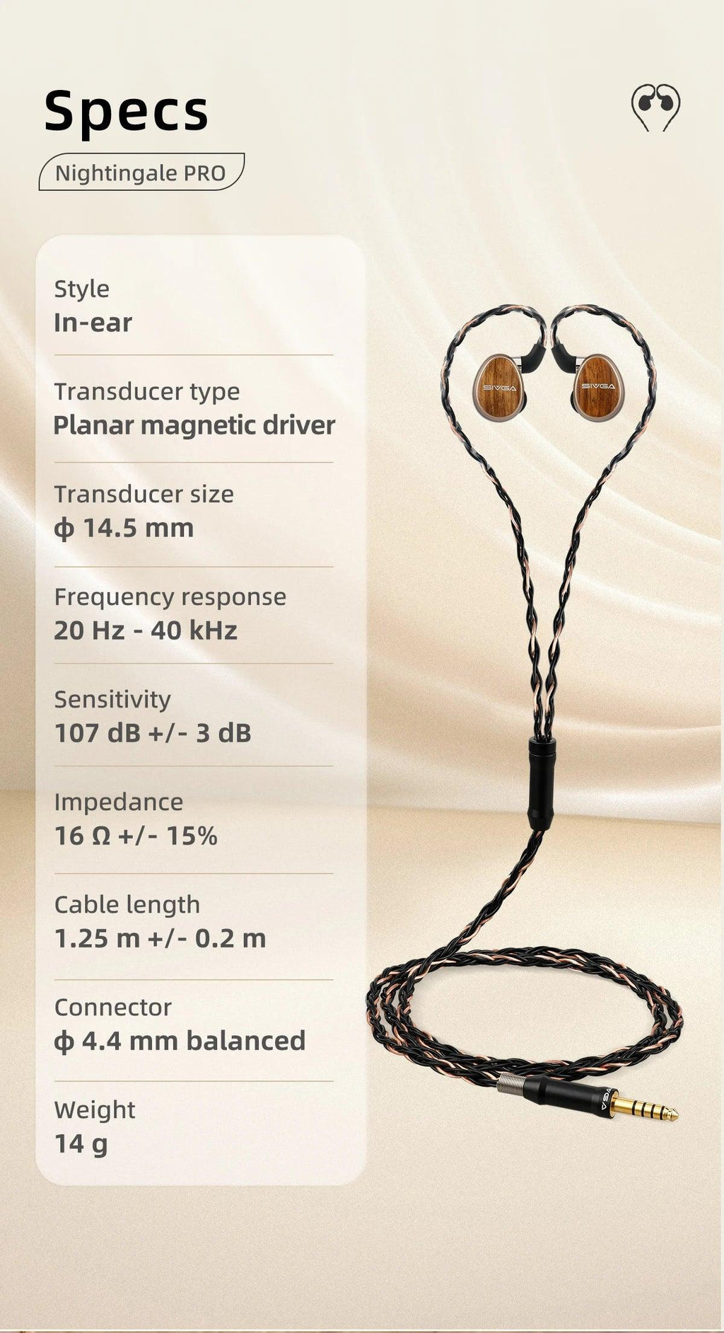 Nightingale Pro Planar Magnetic Earphones | Tidesmit HiFi Monitor Tidesmit