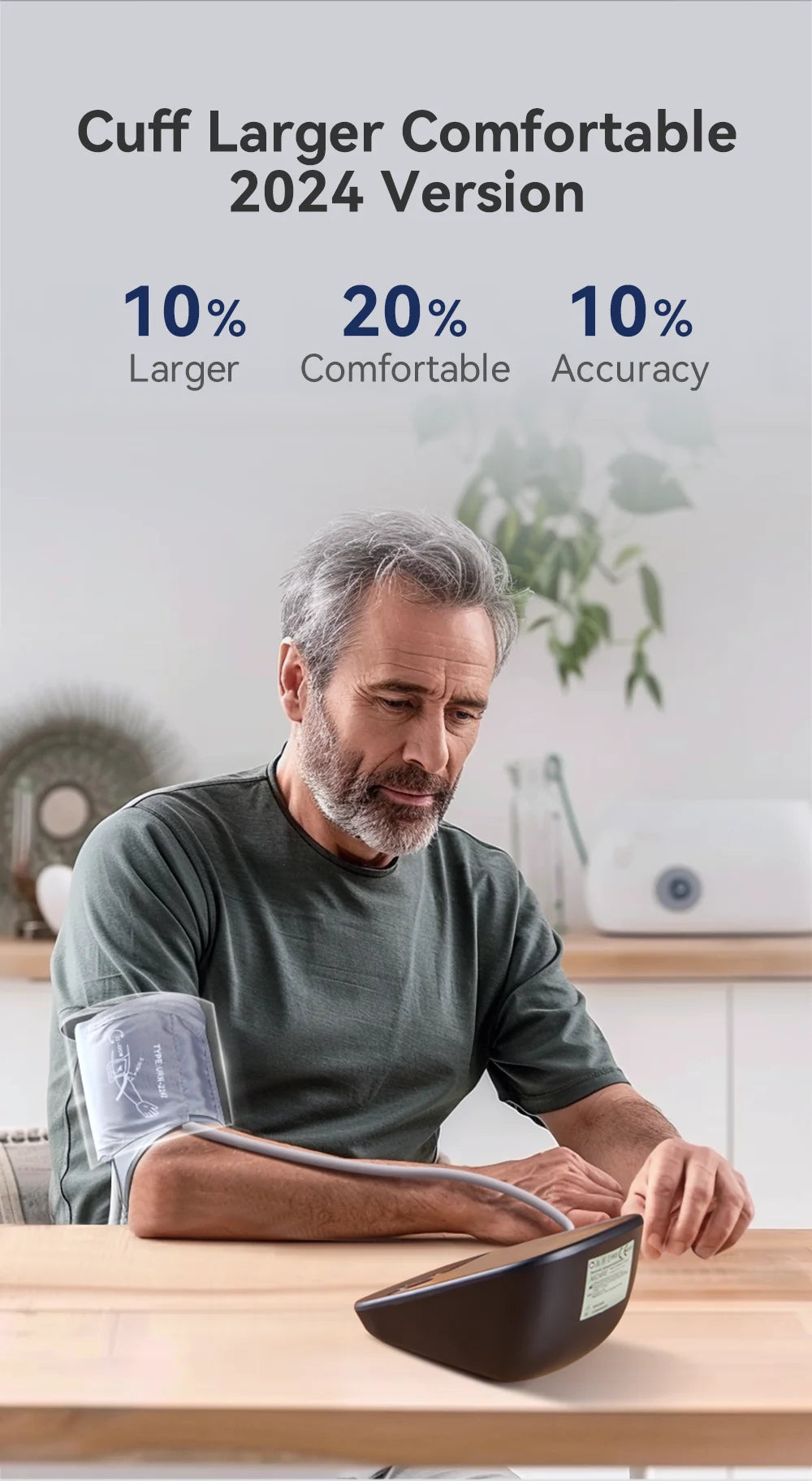 Aicare Digital Blood Pressure Monitor Medical Upper Arm Sphygmomanometer Automatic Tensiometer‌ Blood Pressure Meter 2 Users