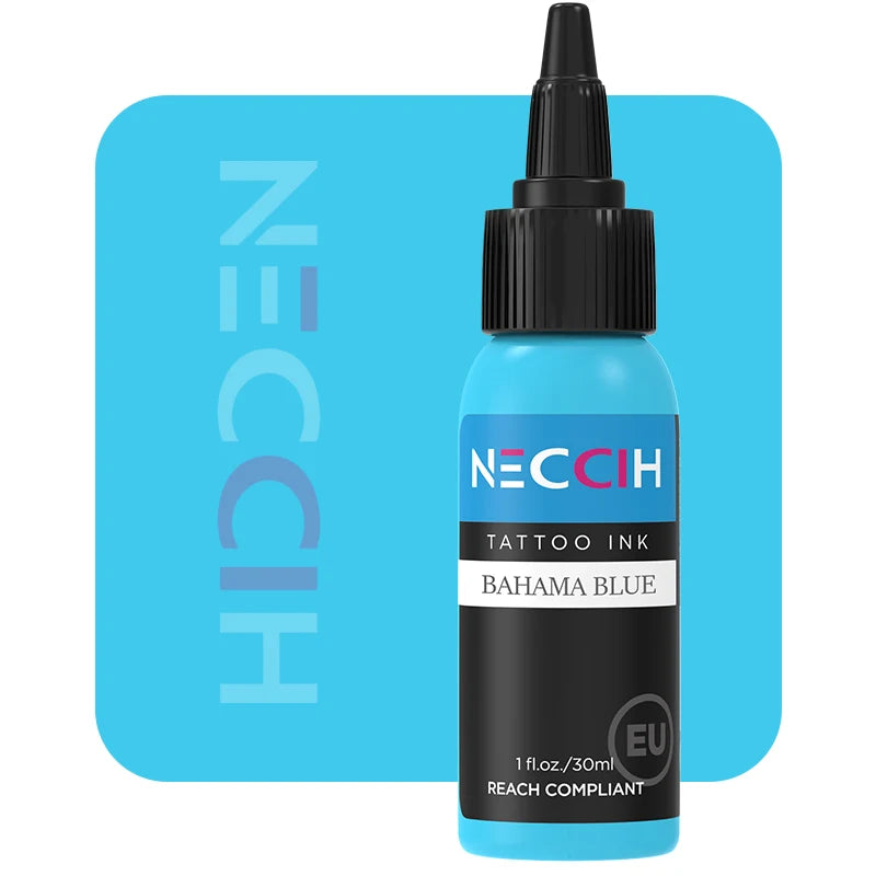 Tattoo Ink Pigment 30ml - Professional PMU Semi-Permanent Set Permanent Makeup Machines Bahama Blue Tidesmit