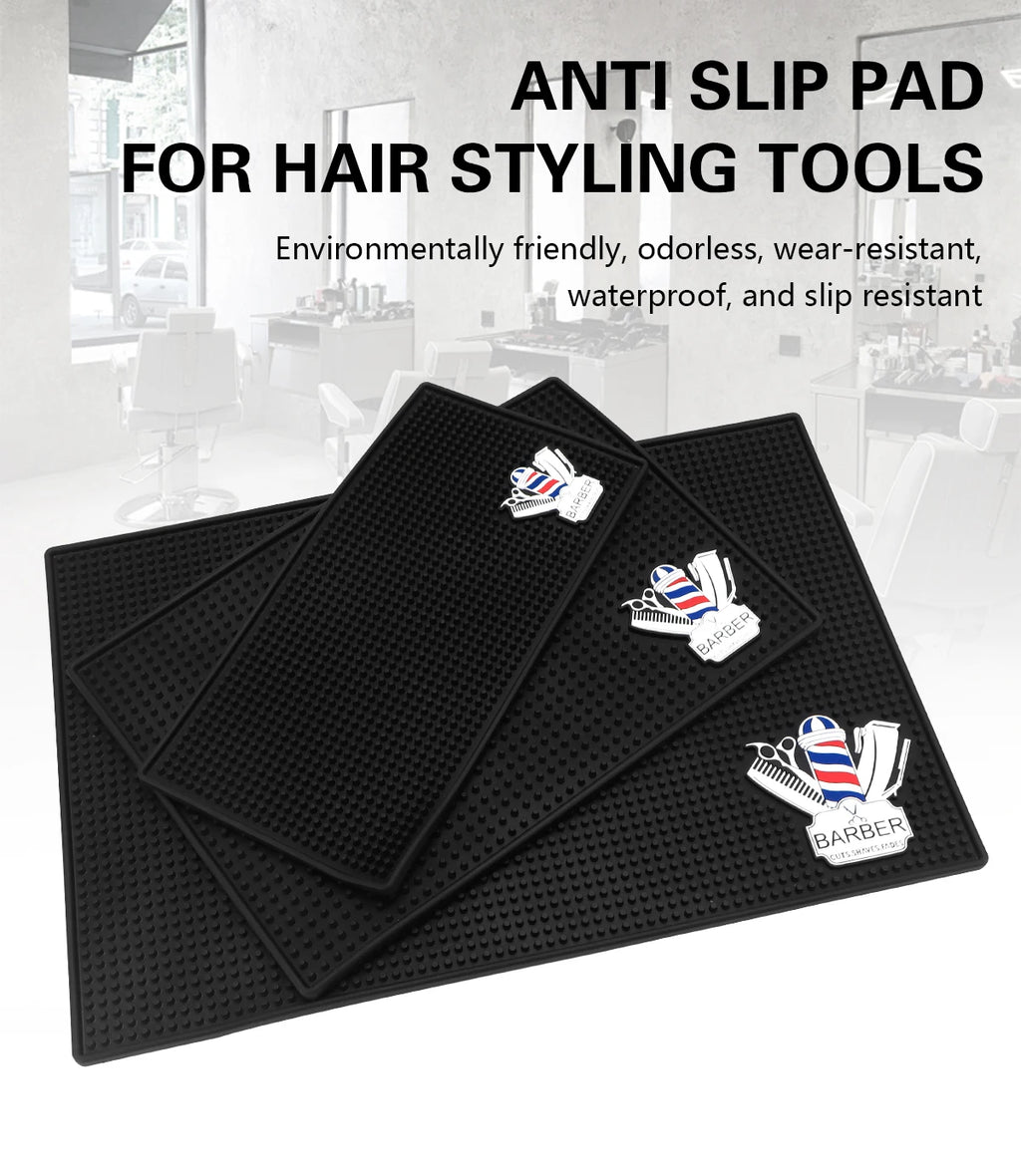Barber Station Mat Non-Slip Pad for Professional Hair Tool Organization Massage Chairs Tidesmit