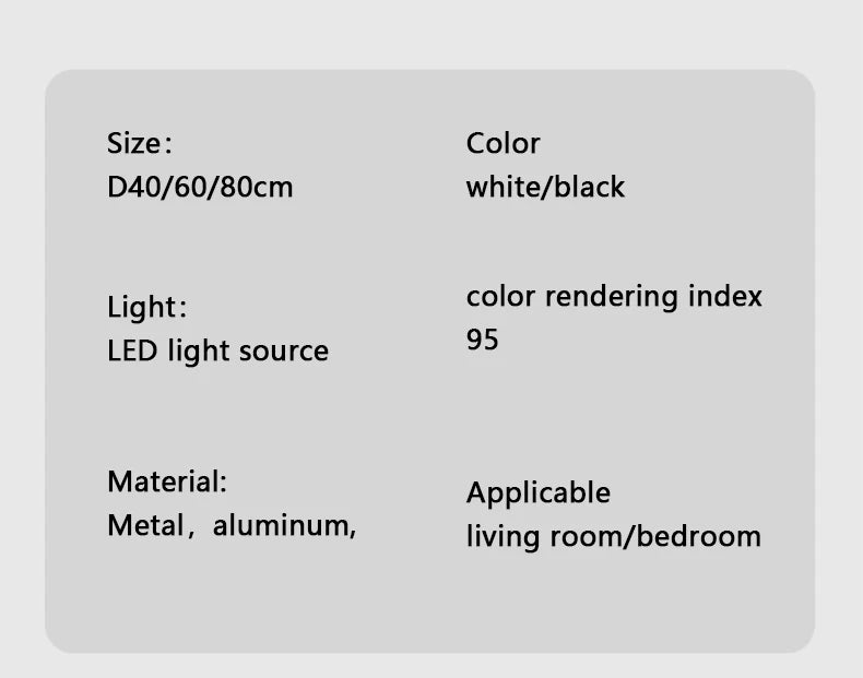 Modern LED Ring Ceiling Chandelier 60cm Black - Minimalist Decor Tidesmit