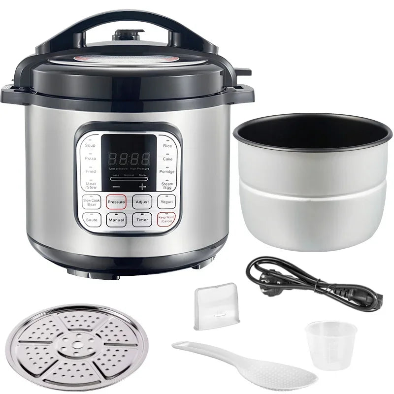 Tidesmit 5L stainless steel electric pressure cooker and smart multicooker featuring 220V slow cooking and rice function