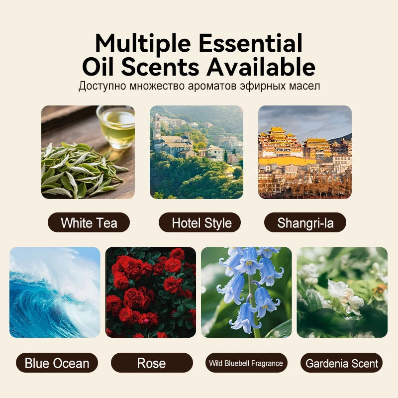 500ML Large Capacity Essential Oil Refill for Aroma Diffusers Long-Lasting Home Hotel Air Freshener with Reed Sticks Fragrance