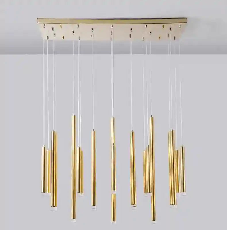 Crystal Stair LED Ring Light | Modern Dimmable Hanging Chandelier Tidesmit