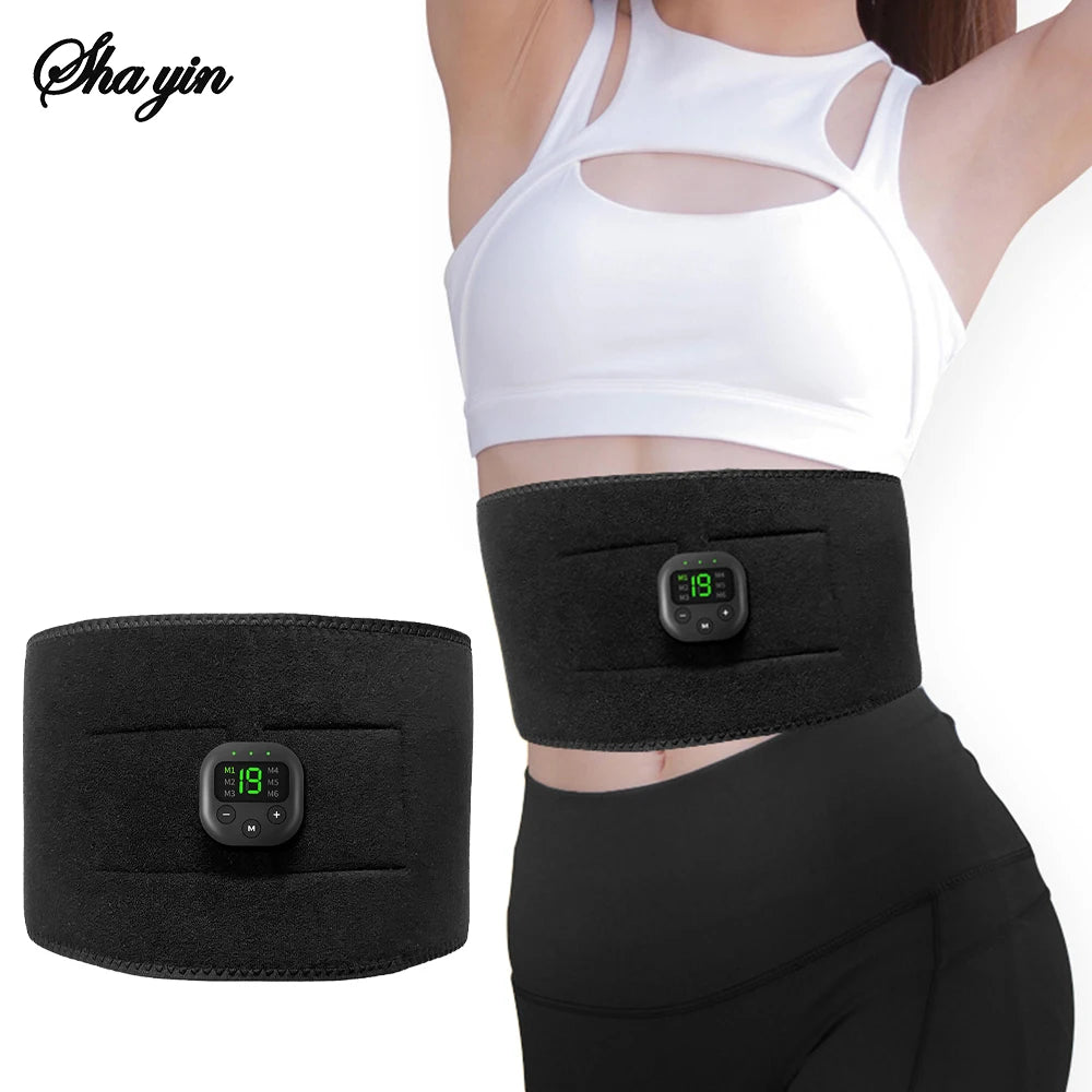 EMS Abdominal Muscle Stimulator - Rechargeable Deep Tissue Massage Band Body Shaping Massage Equipment Tidesmit