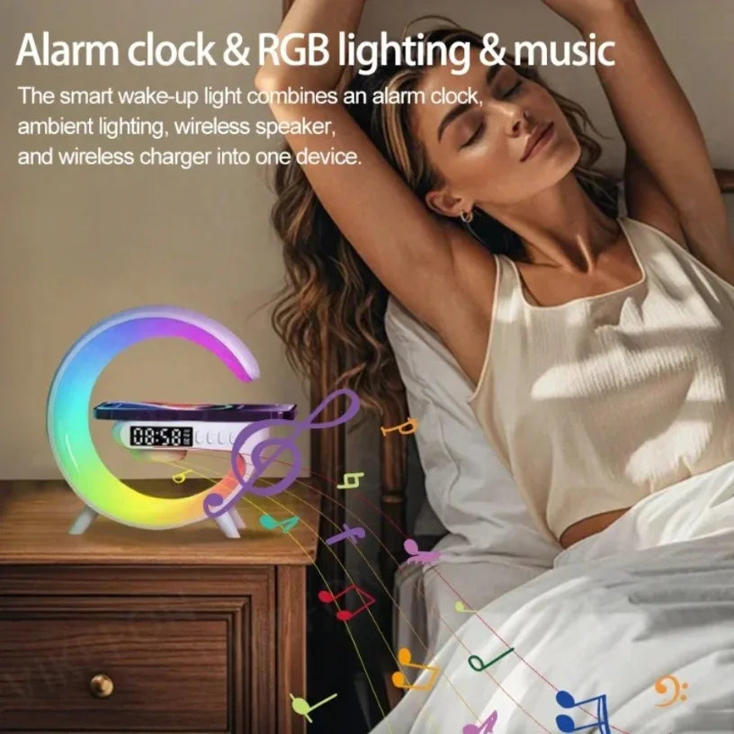 Wireless Portable Bluetooth Speaker with RGB Light and Phone Charger Tidesmit