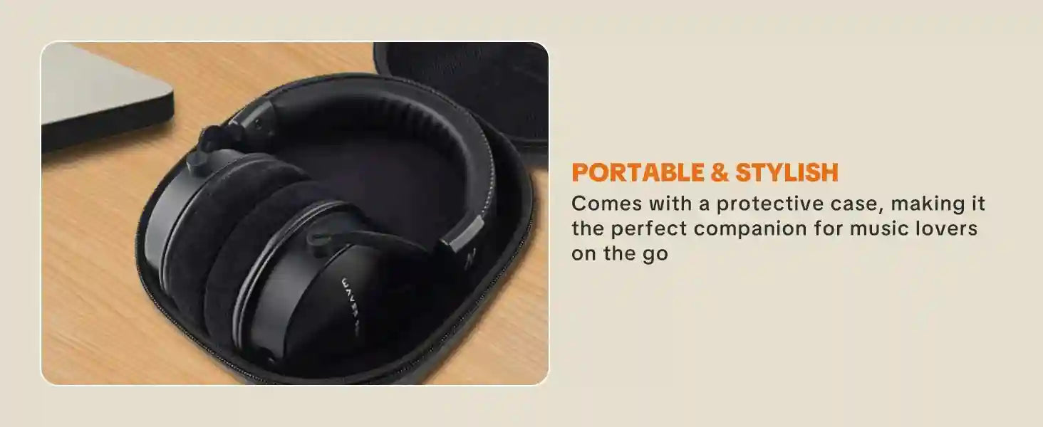 Over-Ear Headphones with Active Noise Cancellation & Mic - W550X Tidesmit
