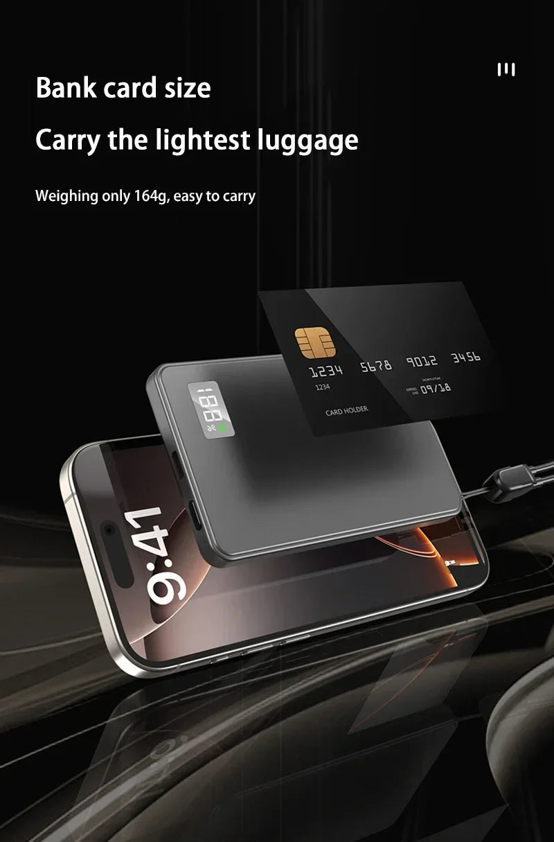 Magnetic Portable Charger 50000mAh - 22.5W Fast Charging Power Bank Tidesmit