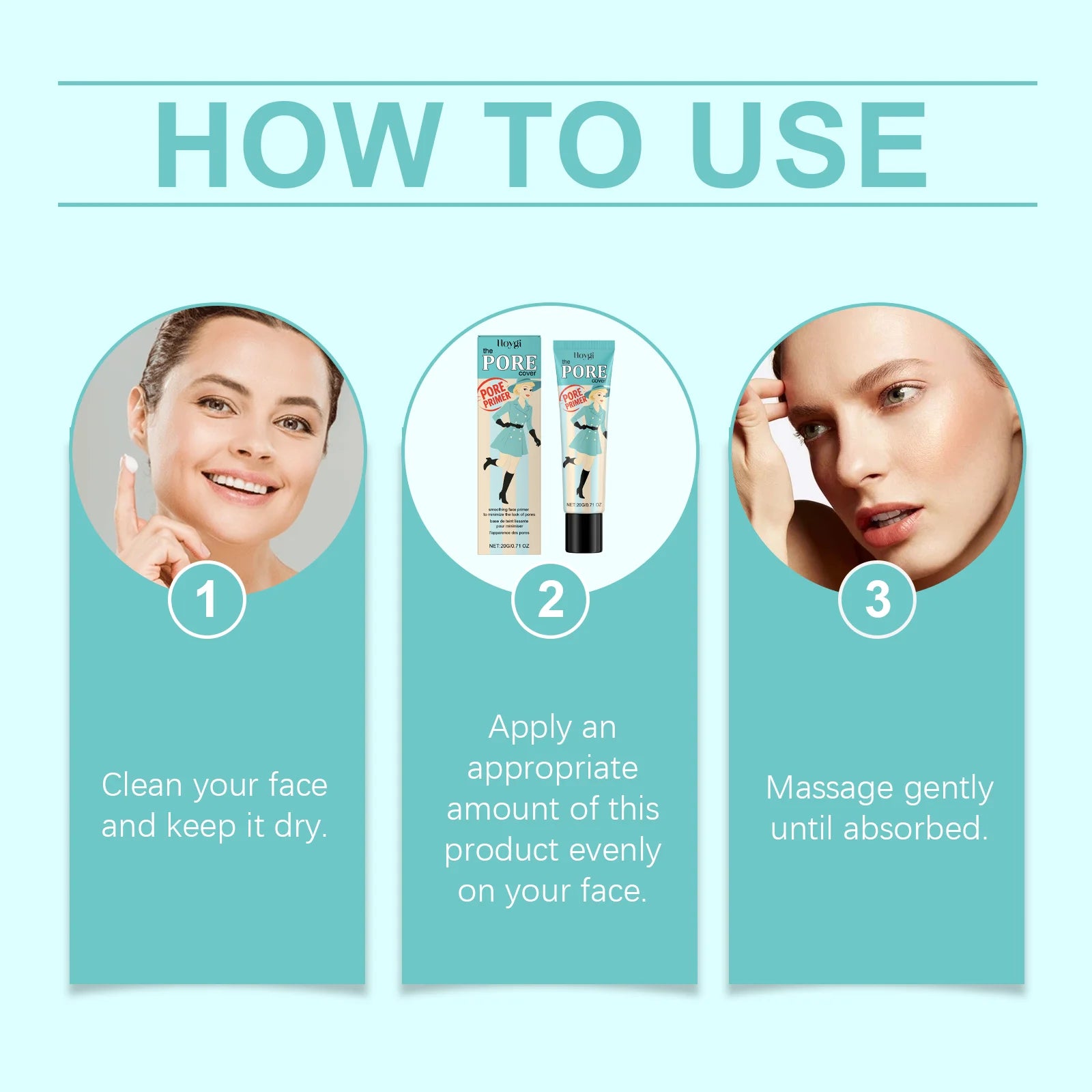 Tidesmit hydrating makeup primer texture close-up for skin brightening and smooth base application