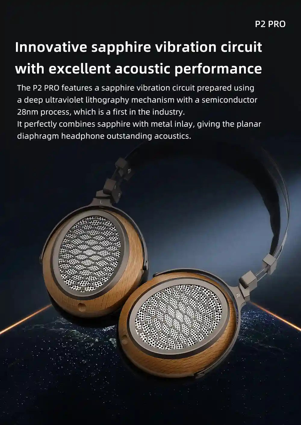 SIVGA P2 Pro Planar Magnetic Headphones | Open Back Walnut Wood Tidesmit