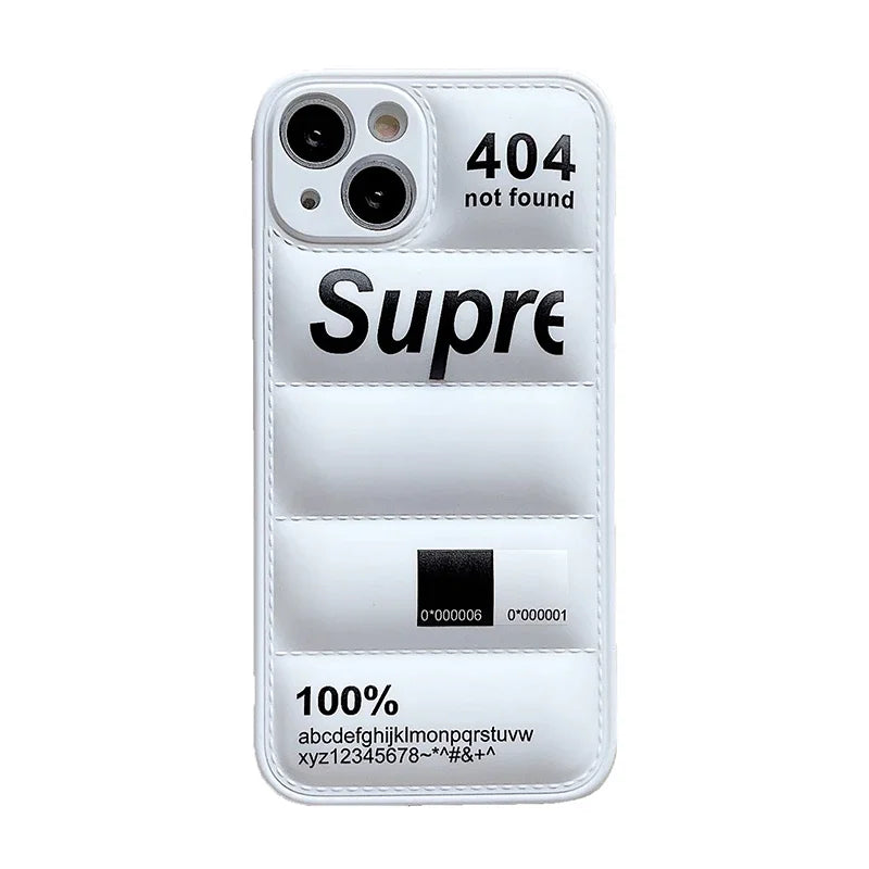 iPhone 17 Pro Max Puffer Case | Shock-Absorbing Down Jacket Cover Black Tidesmit