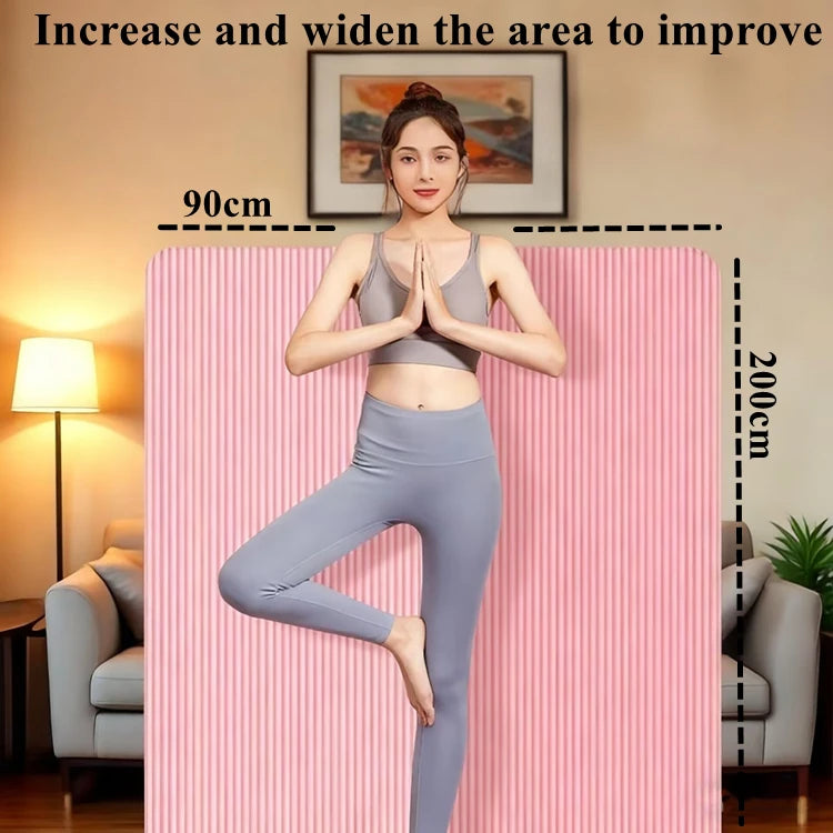 200x90cm Yoga Mat Home Yoga Mat Indoor Sports Fitness Floor Mat NBR Equipment Pilates Anti Slip Thickened Style for Beginners