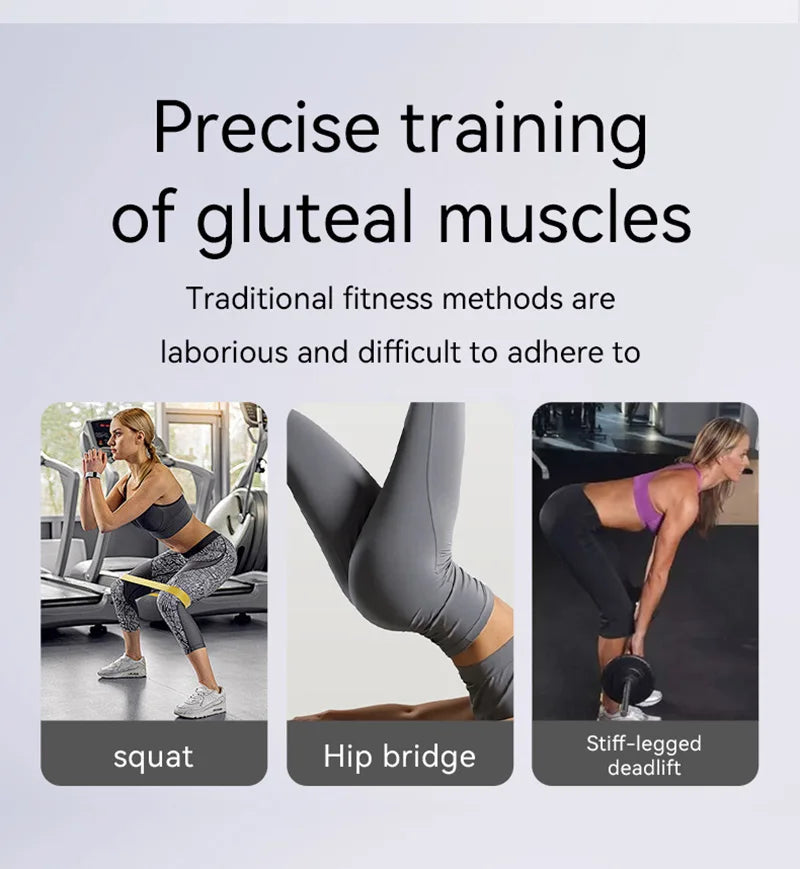 EMS Muscle Stimulator Hip Trainer - Gray Fitness Butt Lifter Relaxation Treatment Tidesmit