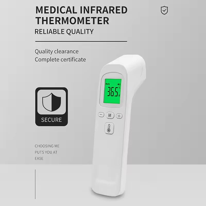 Medical Digital Infrared Forehead Thermometer with LED Display | Accurate Body Temperature Fever Check for Adults and Babies