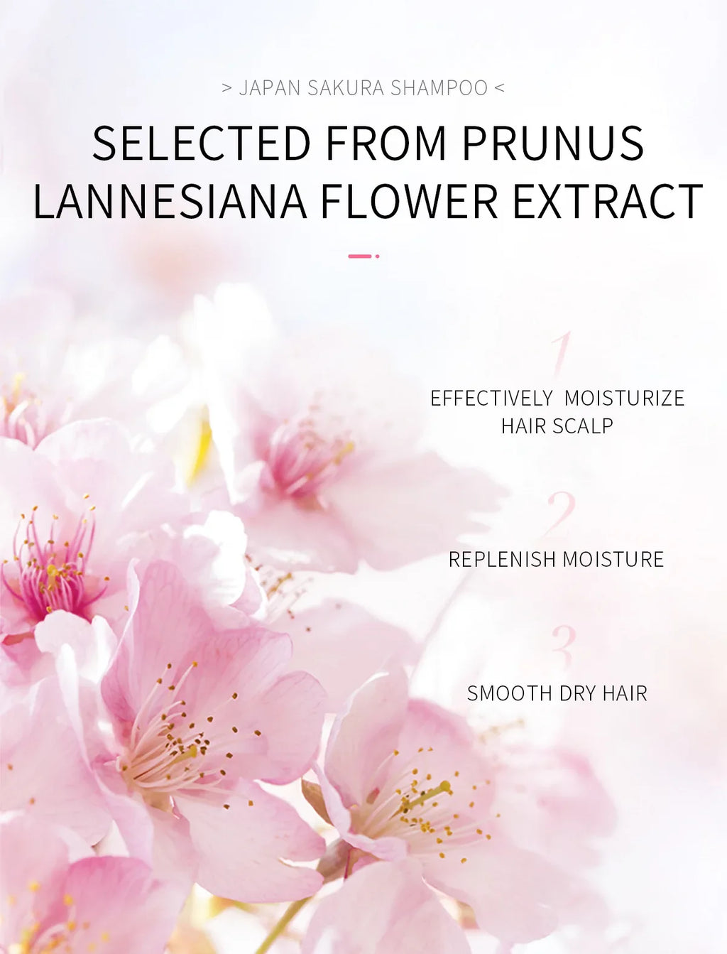 LAIKOU Sakura Shampoo And Hair Conditioner Cherry Blossom Nourishing Repair Dry Hair Smooth Anti Frizz Moisturizing Hair Care
