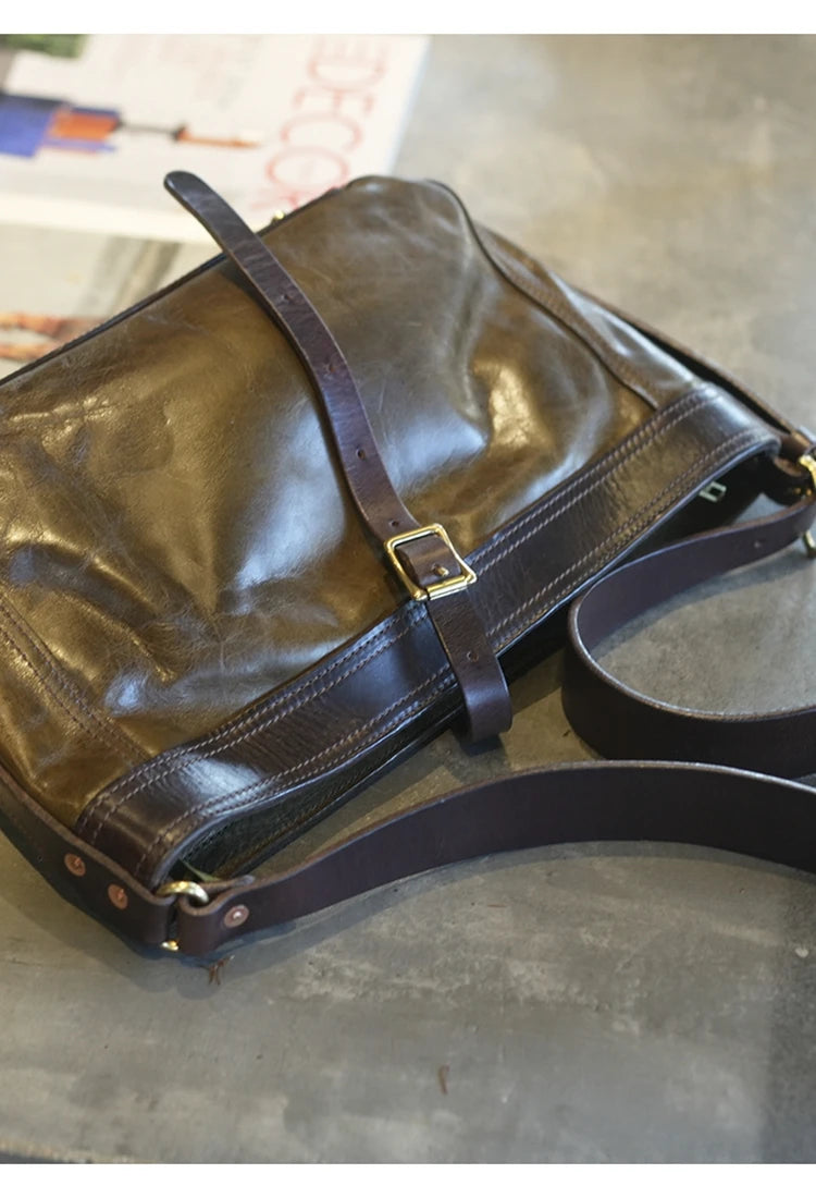 PNDME vintage high-quality first layer cowhide women shoulder bag outdoor travel designer handmade genuine leather underarm bag