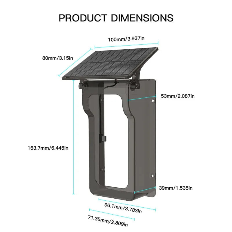 Tuya 1080P Doorbell Camera WIFI with Solar Cover 2-way Audio Intercom Video Motion Detect Waterproof Outdoor Wireless Doorbell