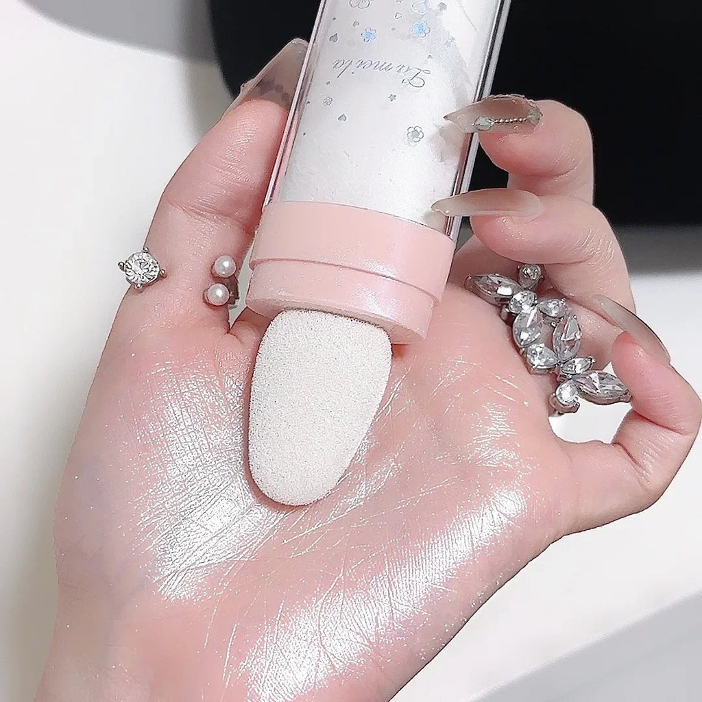 Tidesmit 3Colors glitter powder highlighter for face and body shimmering makeup shade swatch