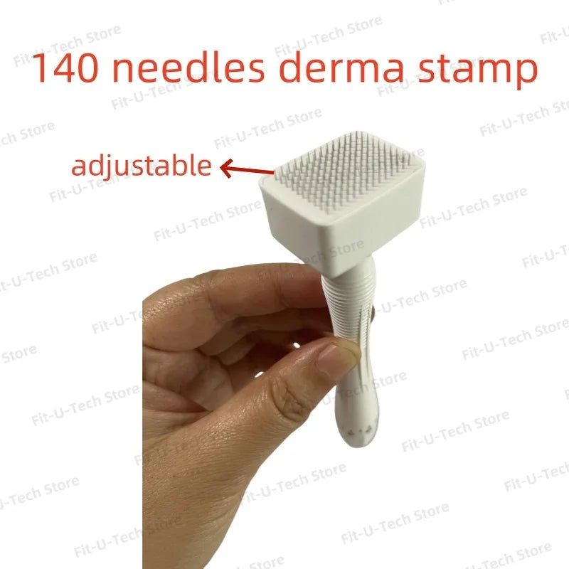 Derma Stamp Microneedling Tool Adjustable Titanium Needles - 140A Body Shaping Massage Equipment Tidesmit