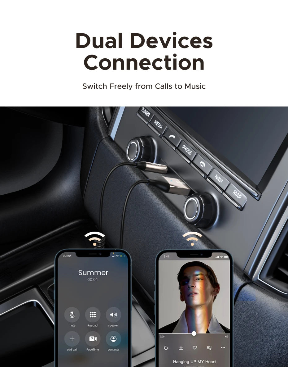 Bluetooth 5.4 Audio Receiver - High-Fidelity Wireless Sound Adapter Tidesmit