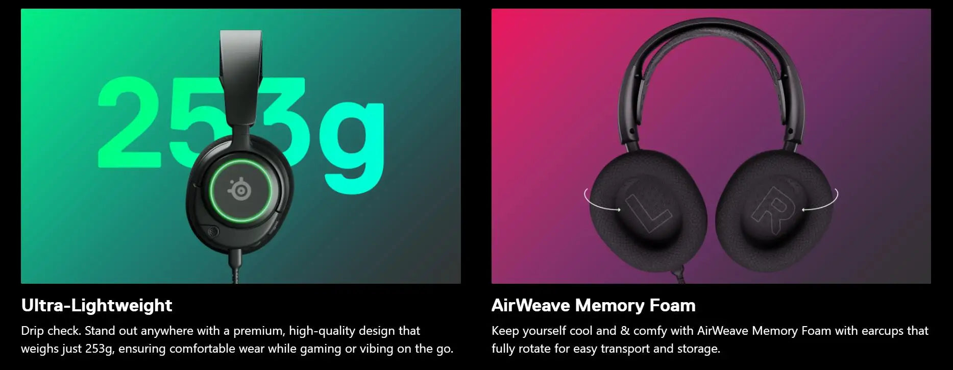 Arctis Nova 3 RGB Wired Gaming Headset | Spatial Audio White & Black Tidesmit