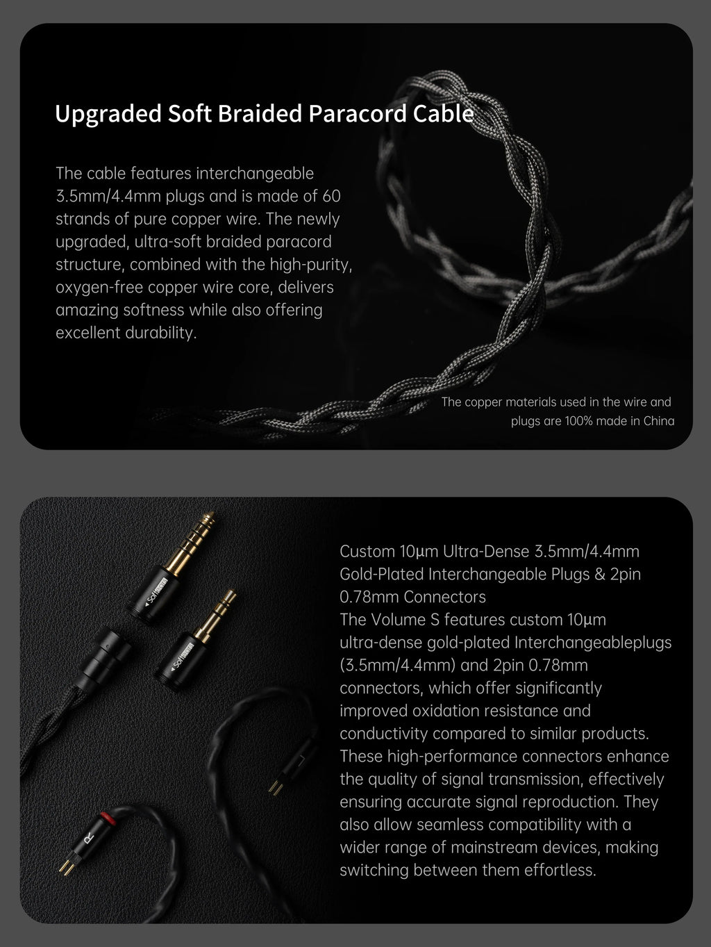 Softears Volume Hybrid Quad-Driver IEMs Black | Tidesmit Tidesmit
