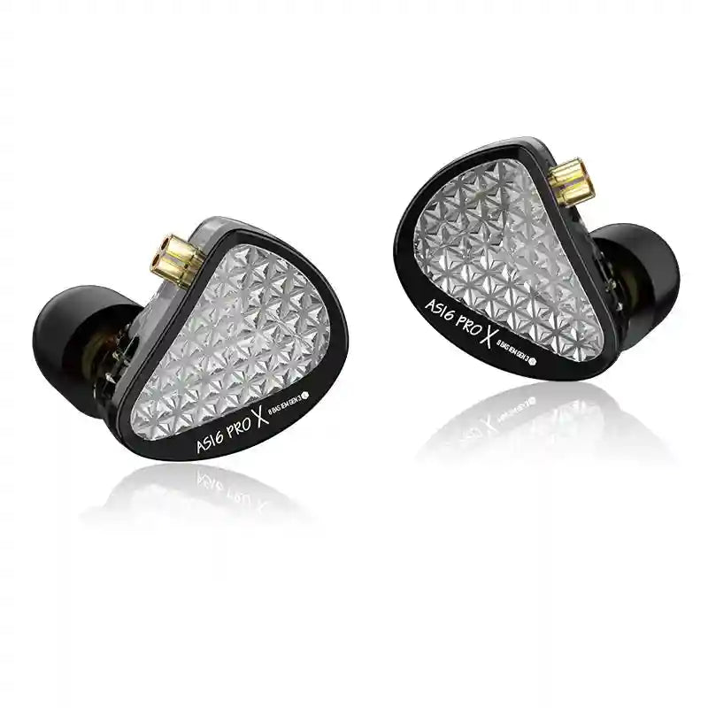 KZ AS16 Pro In-Ear Monitors | 16 Balanced Armature HiFi Earphones Tidesmit