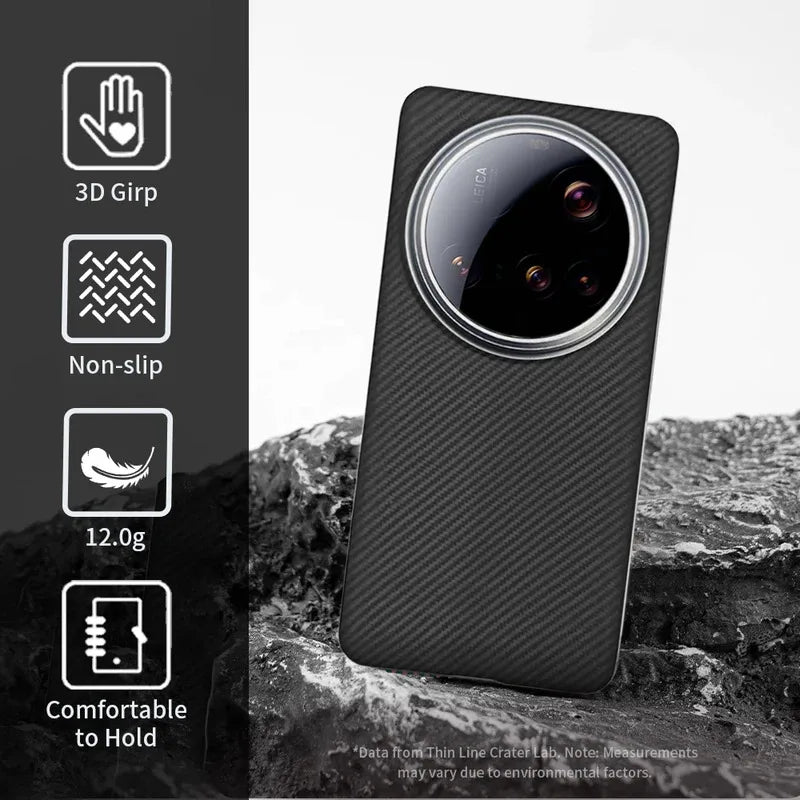 Xiaomi 15 Ultra Carbon Fiber Case | Slim MagSafe Aramid Protection Tidesmit