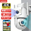 Lenovo 4K PTZ IP Camera Outdoor HD Dual Lens Dual Screen AI Auto Tracking 5G Wifi IP Camera CCTV Audio Video Surveillance