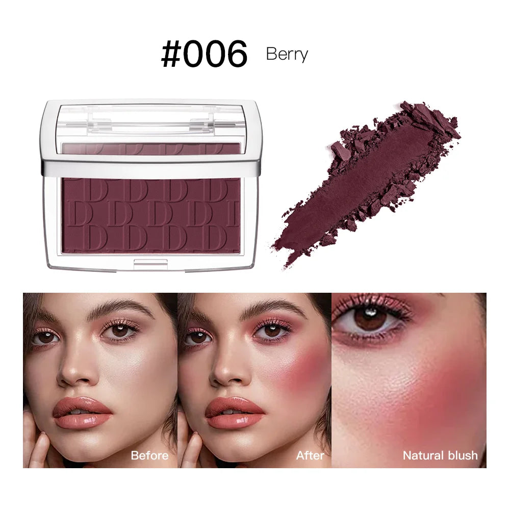Tidesmit matte peach cheek tint blush palette swatch showing waterproof face contouring texture and pigment