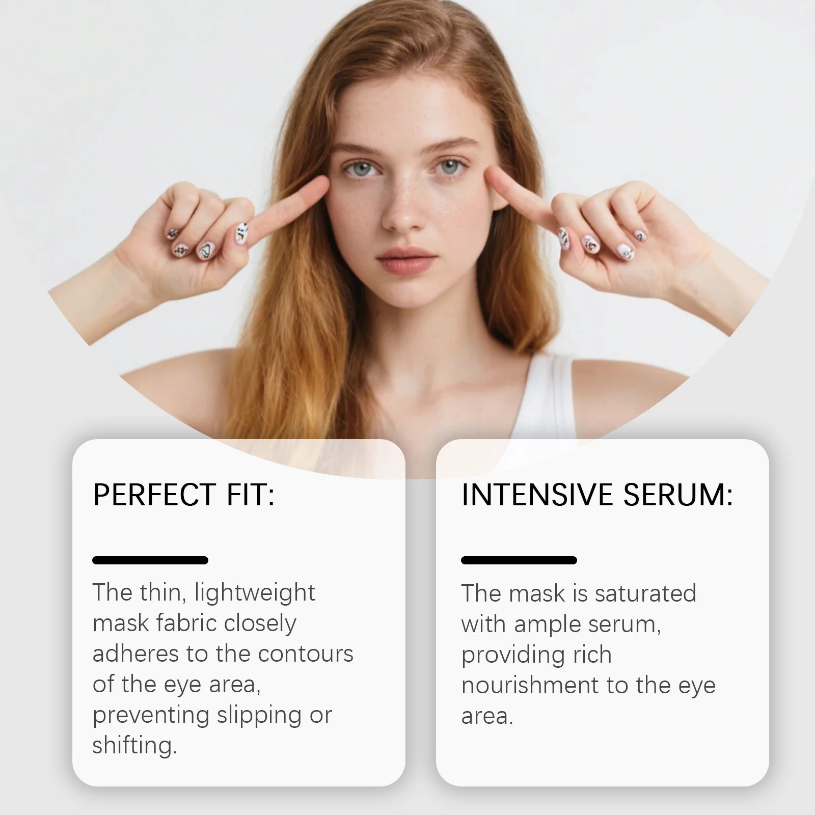 Tidesmit Viareline Vitamin C moisturizing under eye patches for gentle hydrating daily eye care detail view