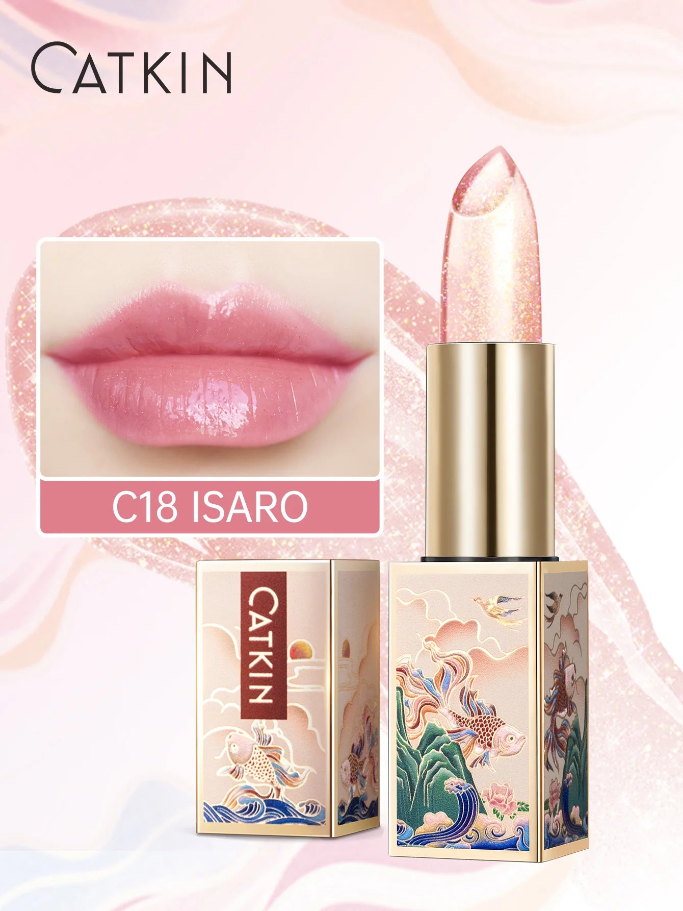 Color Changing Lip Balm: Hydrating Tinted Gloss by Tidesmit Lip Care C18 ISARO Tidesmit