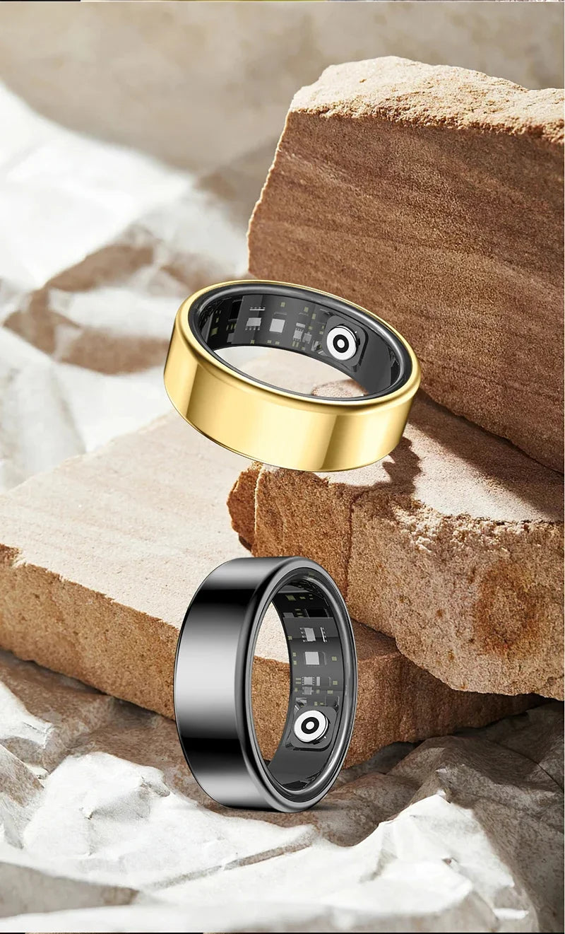 Smart Health Tracker Ring - Heart Rate & Oxygen Fitness Monitor Tidesmit